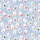 Pastel Blue Mahjong Bottle Wrap