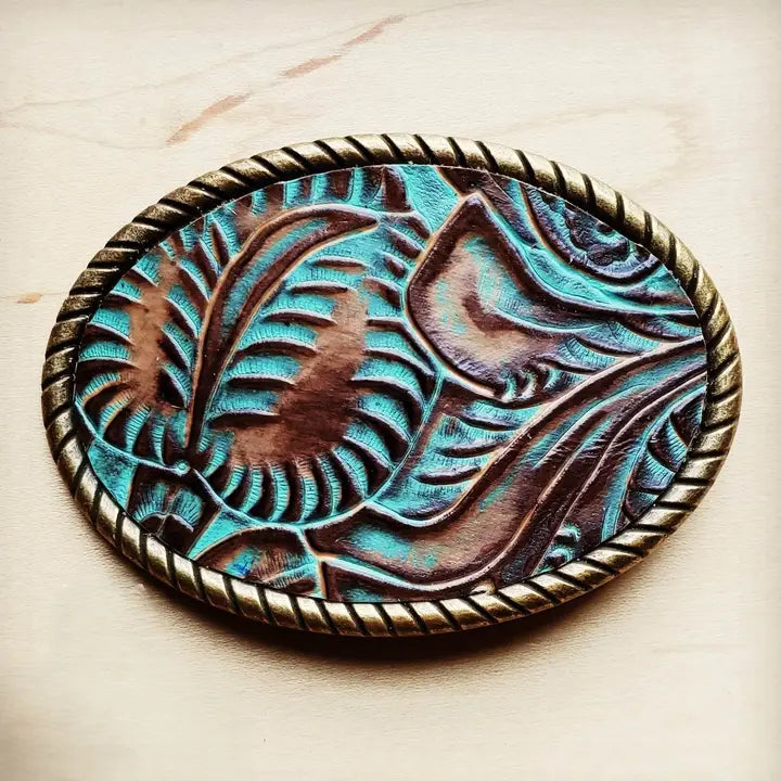 Jewelry Junkie – Rope Edge Leather Belt Buckle