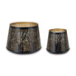 Metal Leaf Candle Holders