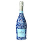 Blue & White Santa Prosecco Bottle Wrap