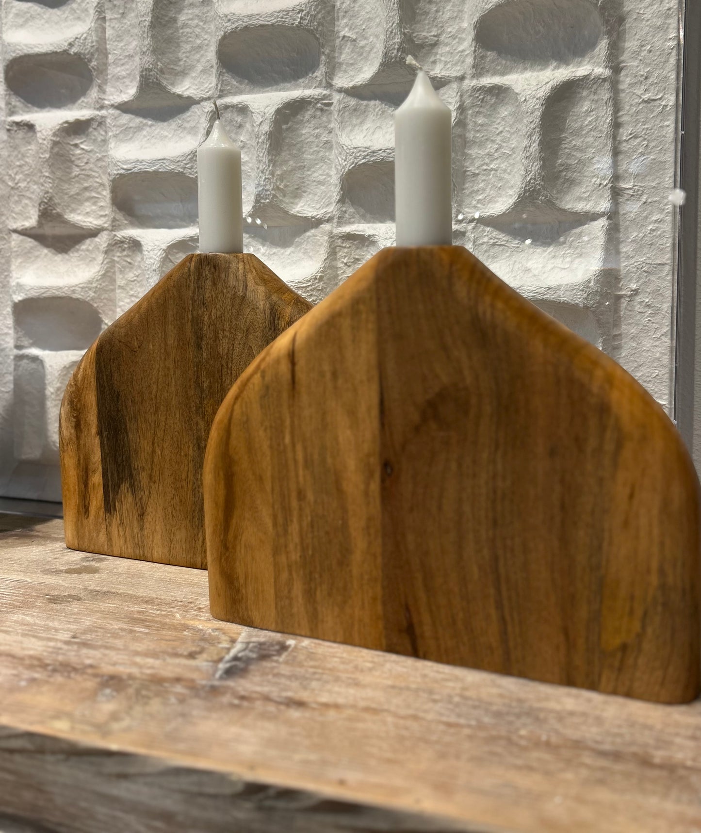 Wooden Candle Holder