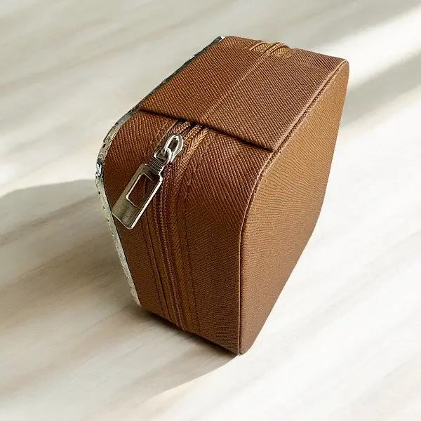 Western Embossed Metal Jewelry Box