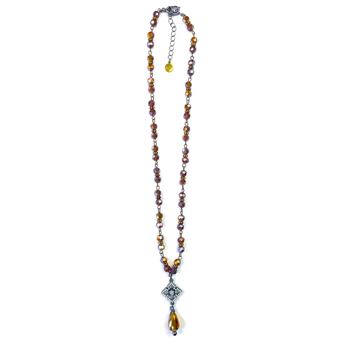 Lost & Found - Drop Pendant Necklace - Brown