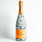Black and White Anniversary Bottle Wrap