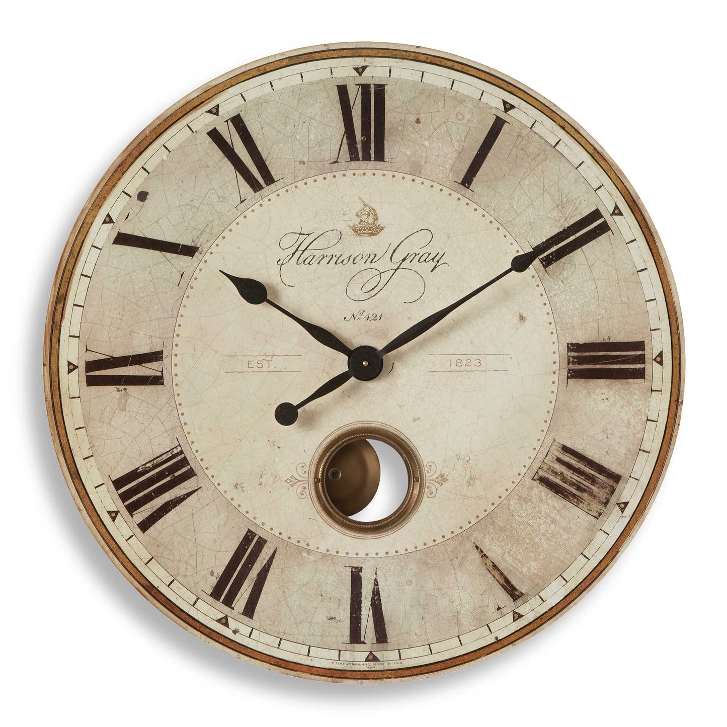 Uttermost Harrison Gray 30" Clock