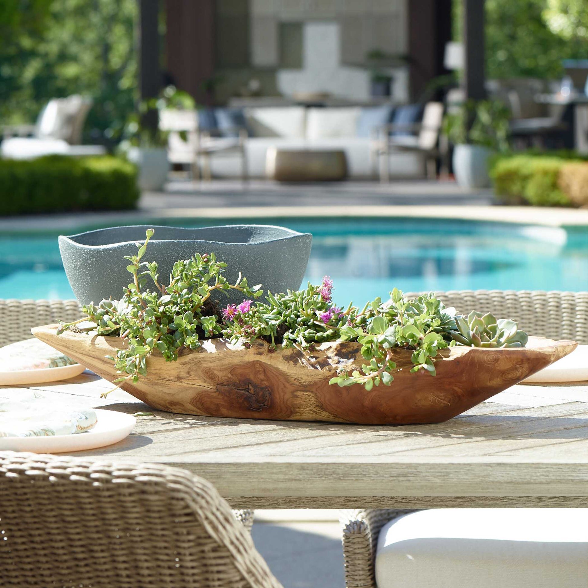 Uttermost Teak Leaf Bowl