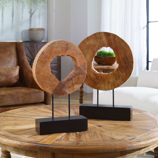 Uttermost Ashlea Wooden Sculptures Set/2