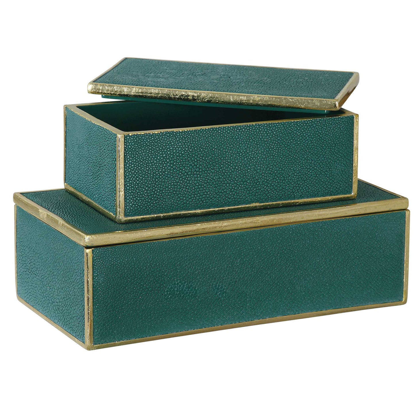 Uttermost Karis Emerald Green Boxes Set/2