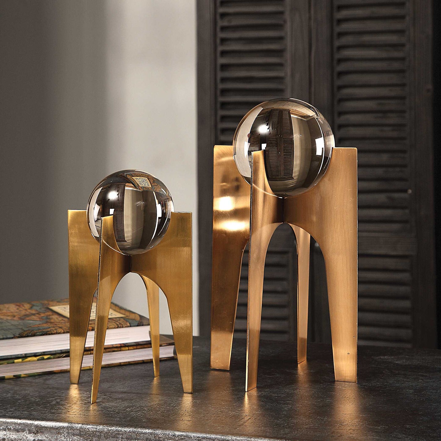 Uttermost Ellianna Crystal Spheres Set/2