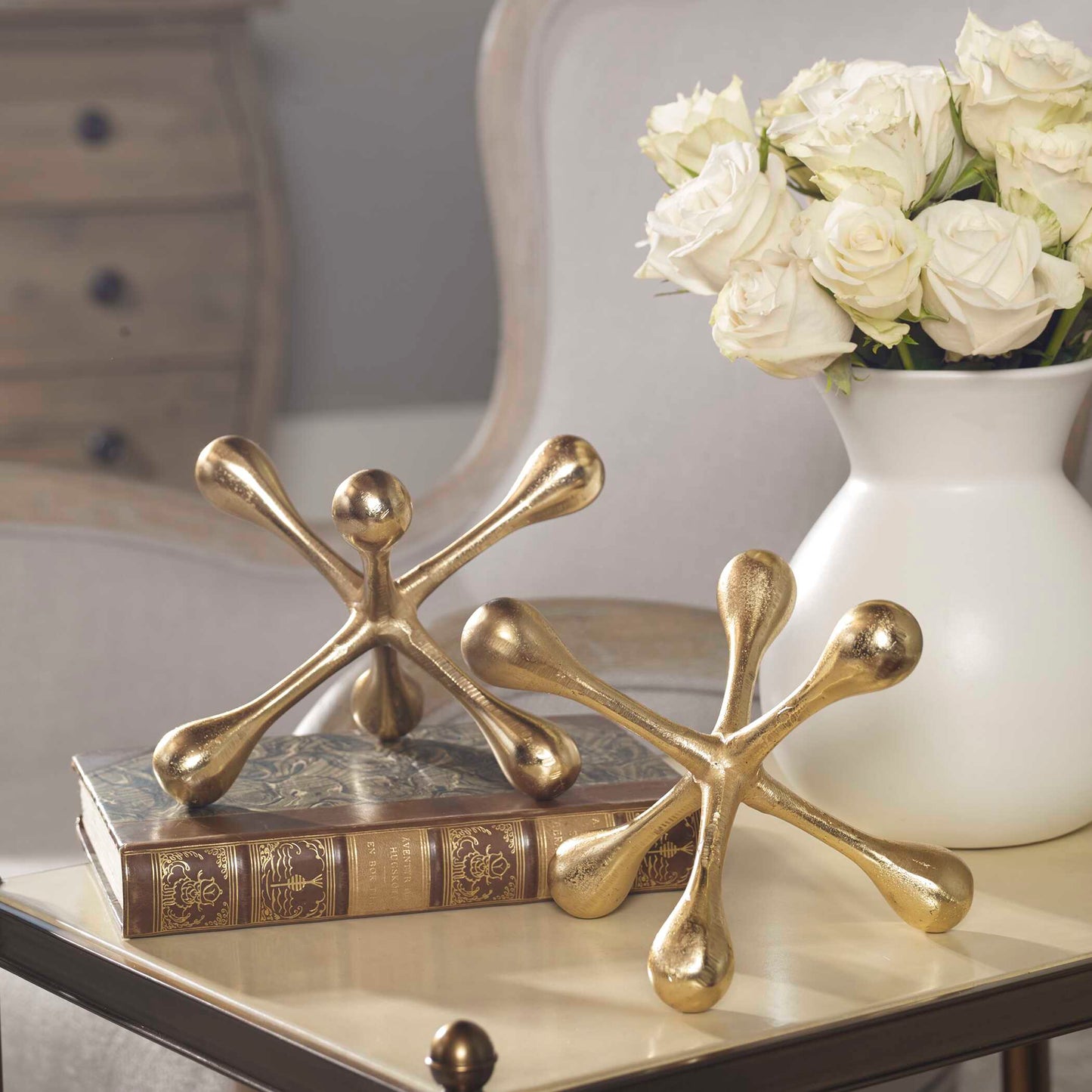 Uttermost Harlan Brass Objects Set/2