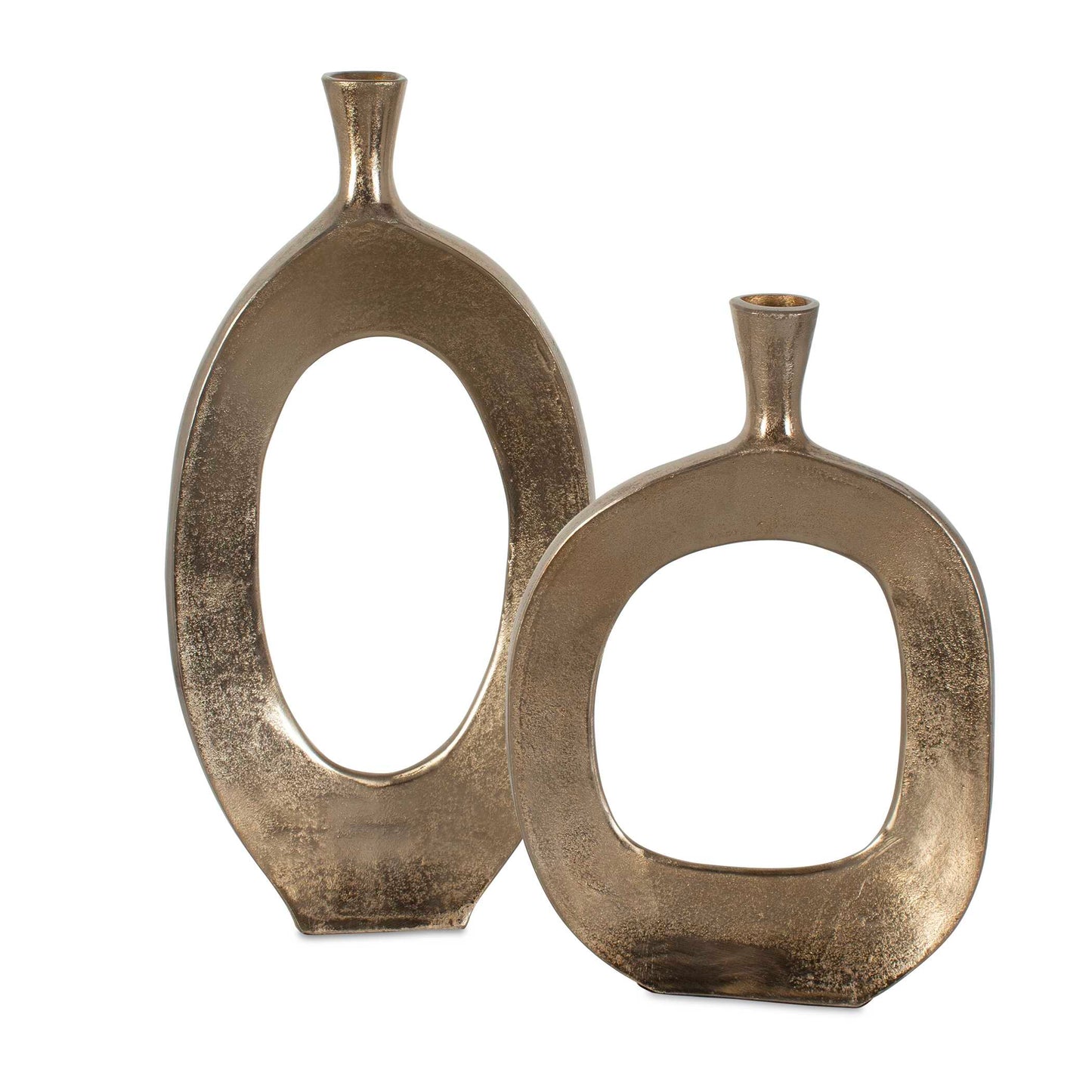 Uttermost Kyler Textured Bronze Vases Set/2