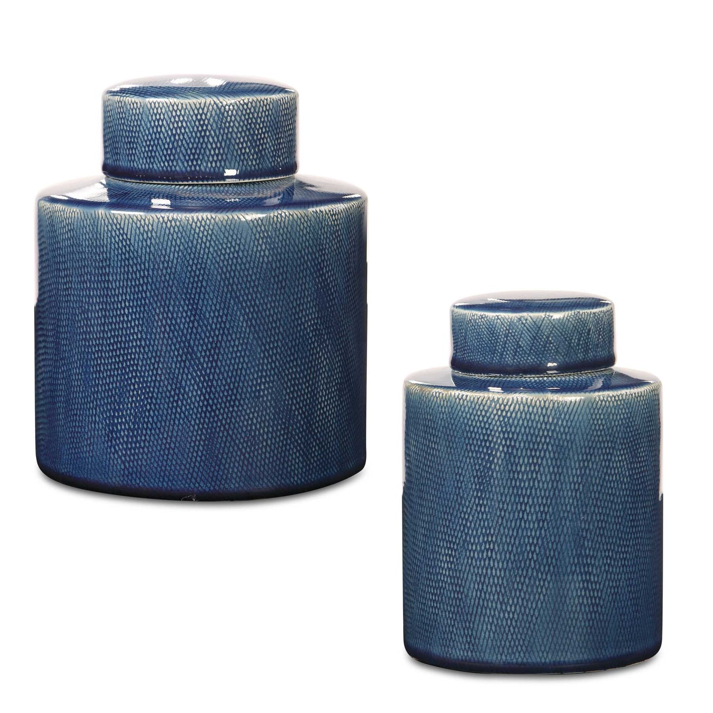 Uttermost Saniya Blue Containers Set/2