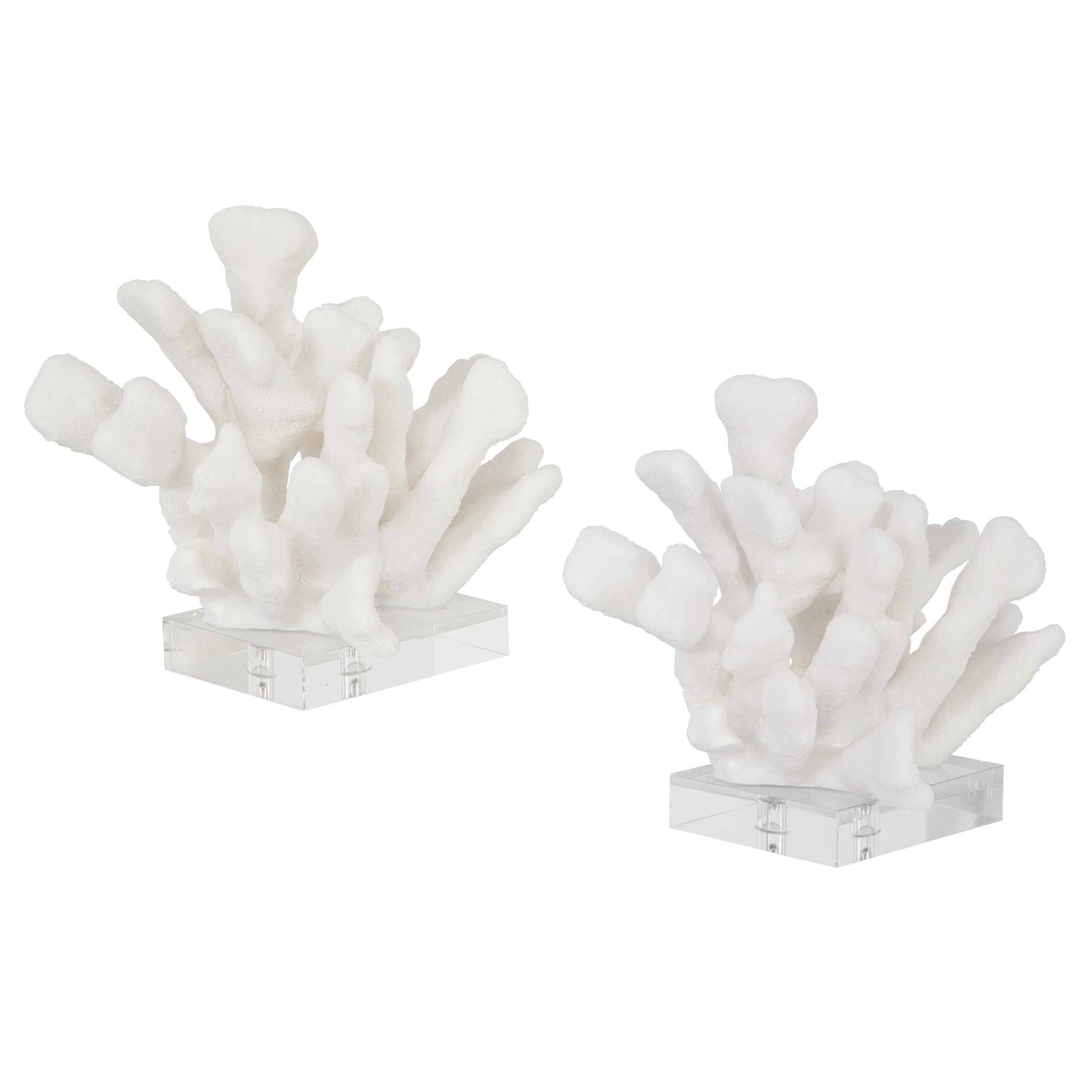 Uttermost Charbel White Bookends Set/2