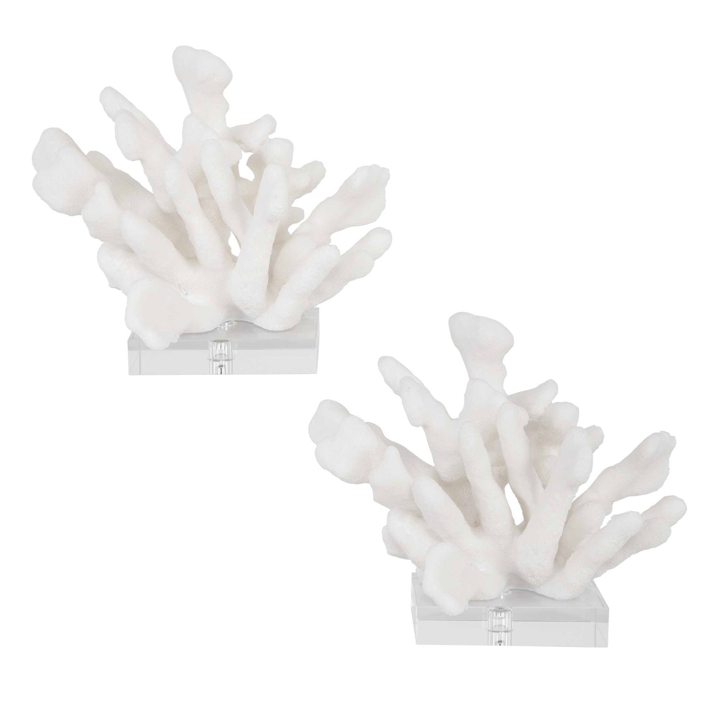 Uttermost Charbel White Bookends Set/2