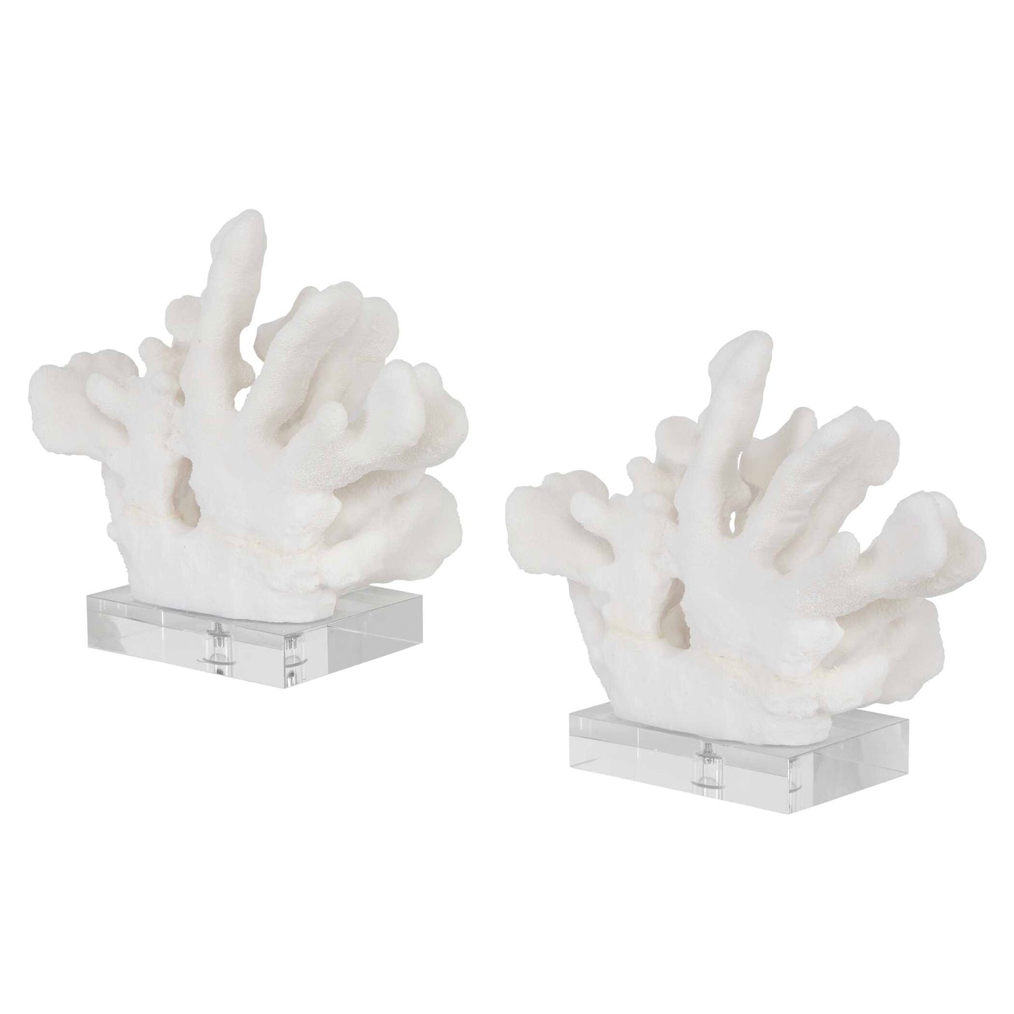 Uttermost Charbel White Bookends Set/2