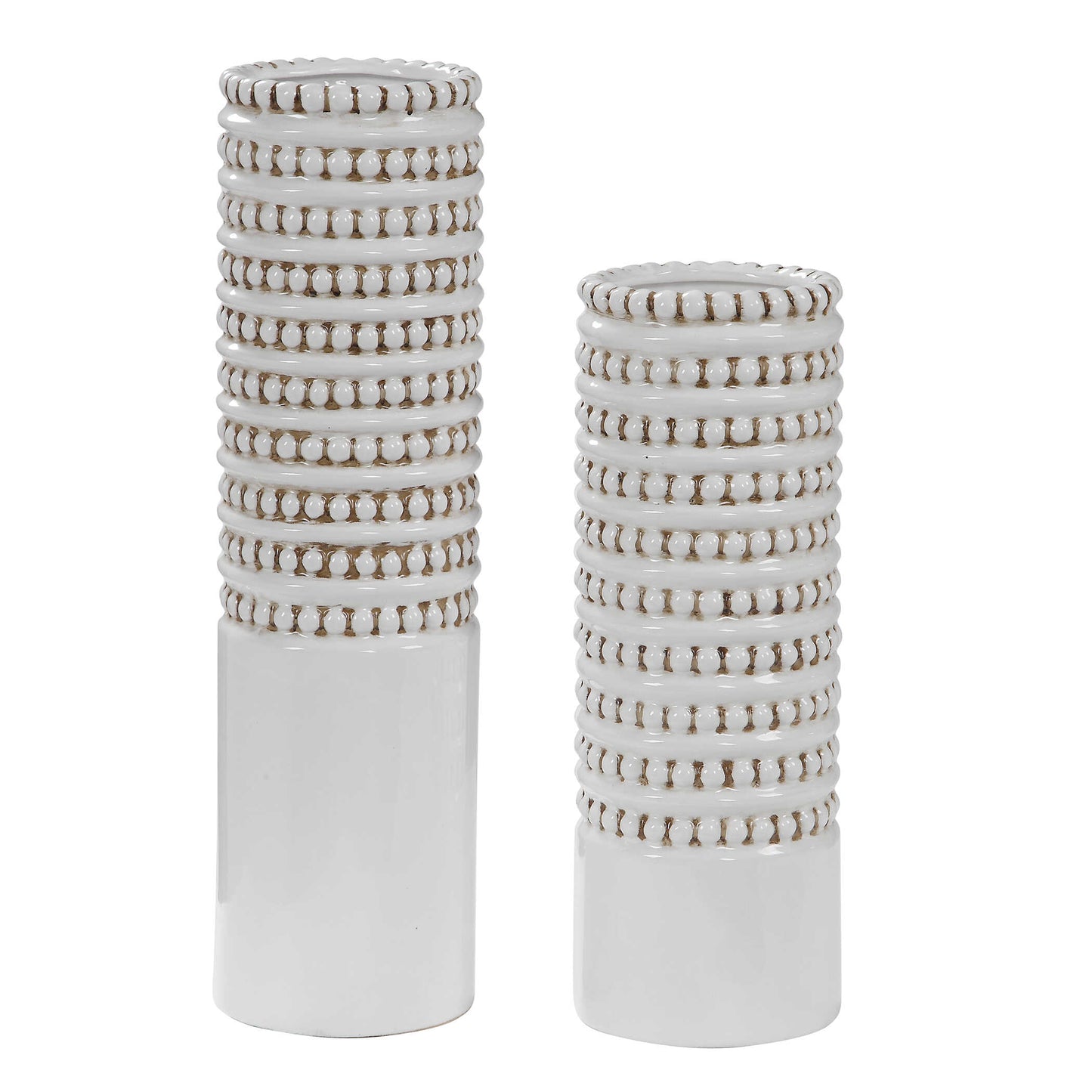 Uttermost Angelou White Vases Set/2