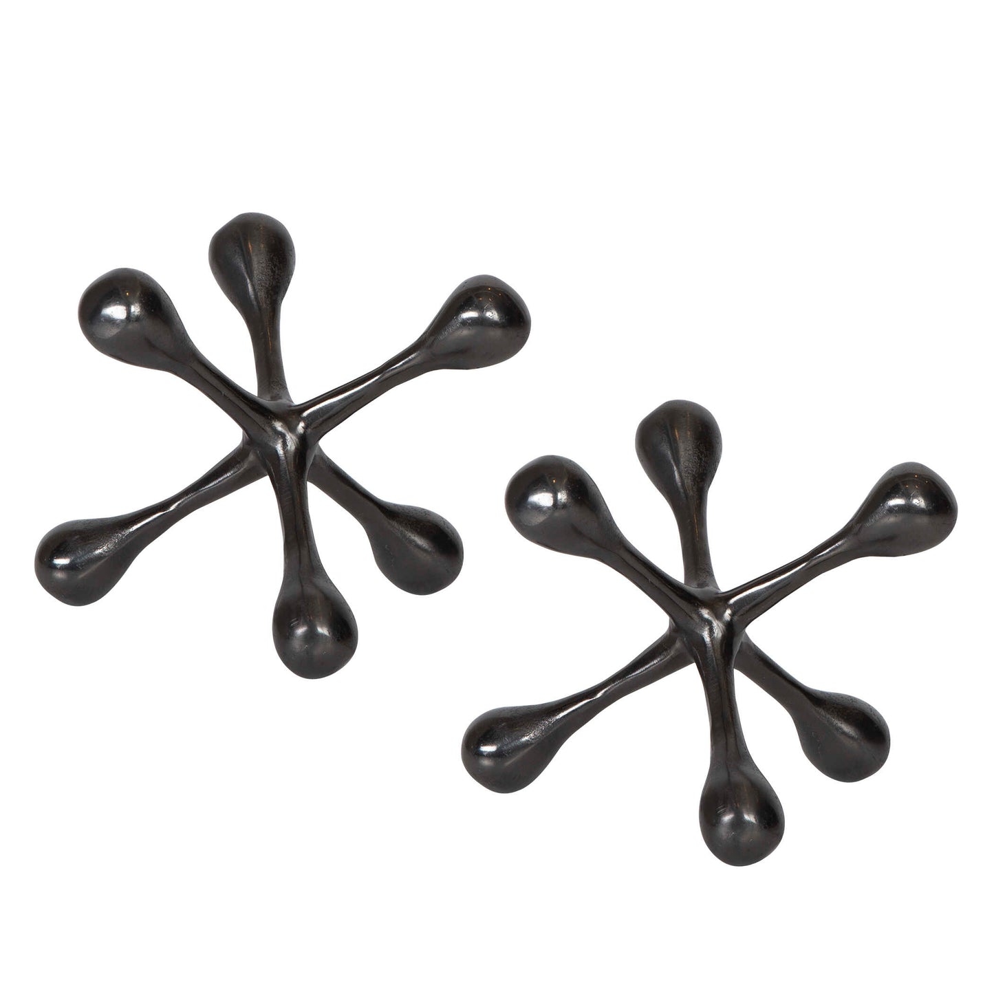 Uttermost Harlan Black Nickel Objects Set/2