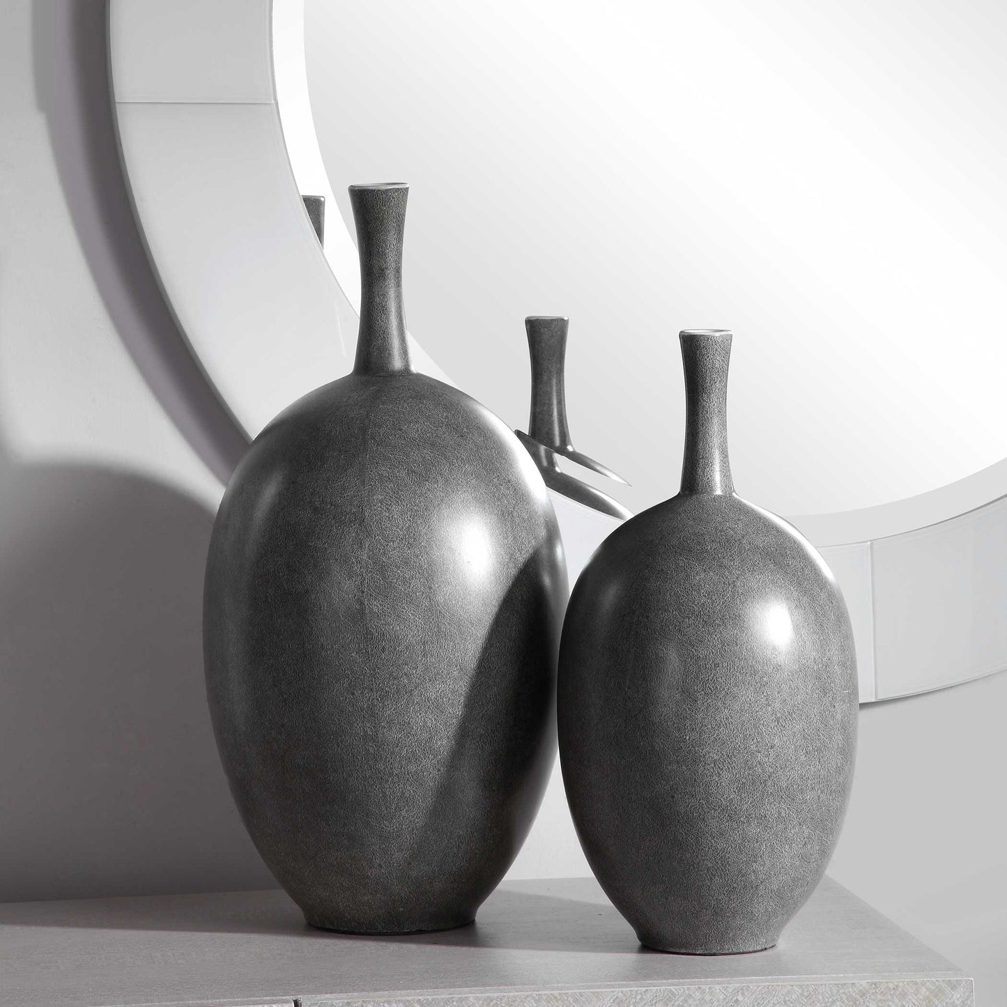 Uttermost Riordan Modern Vases Set/2