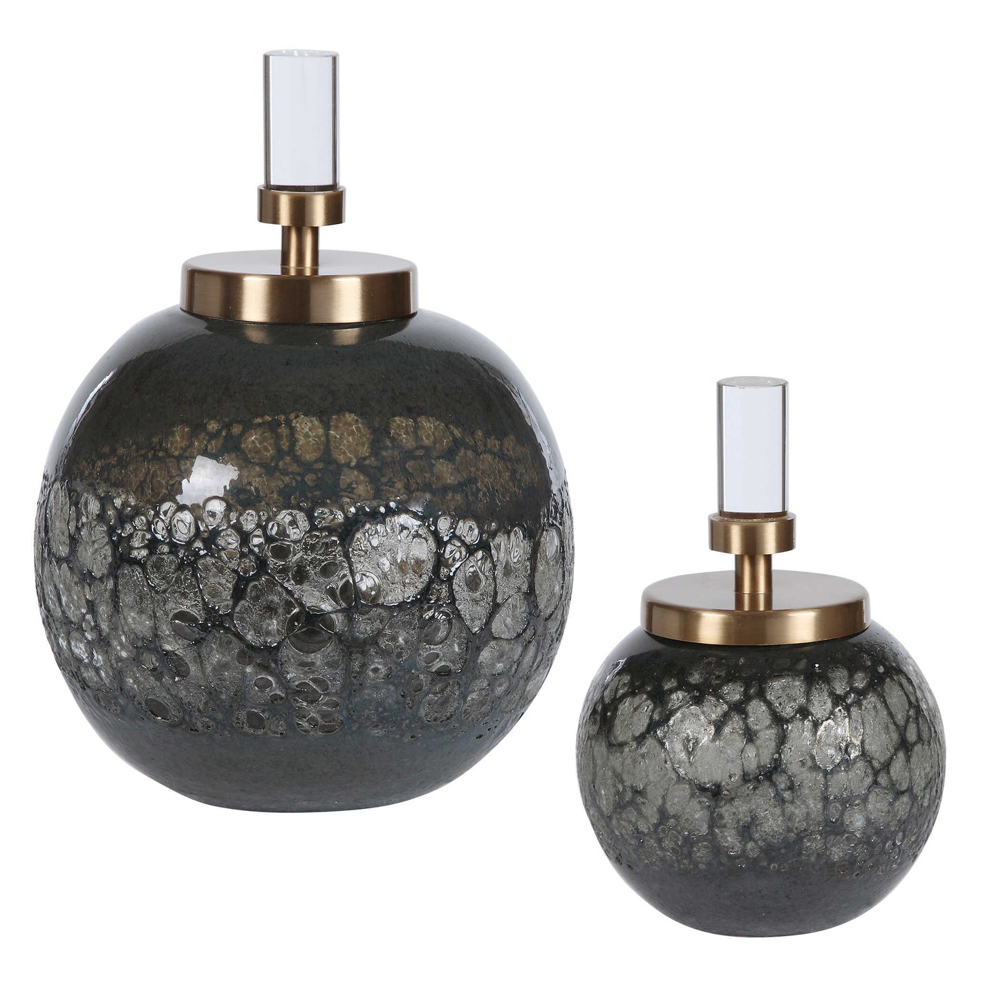 Uttermost Cessair Art Glass Bottles Set/2
