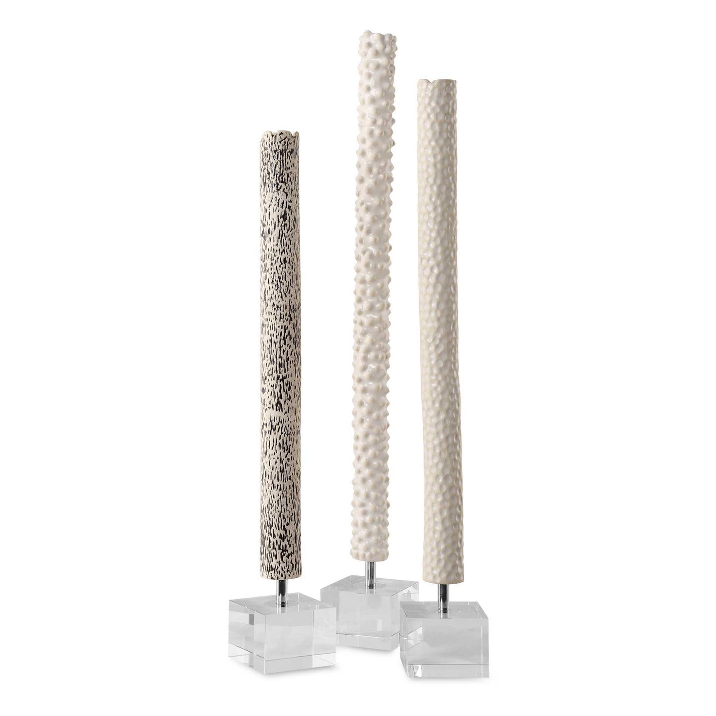 Uttermost Makira Cylindrical Sculptures Set/3