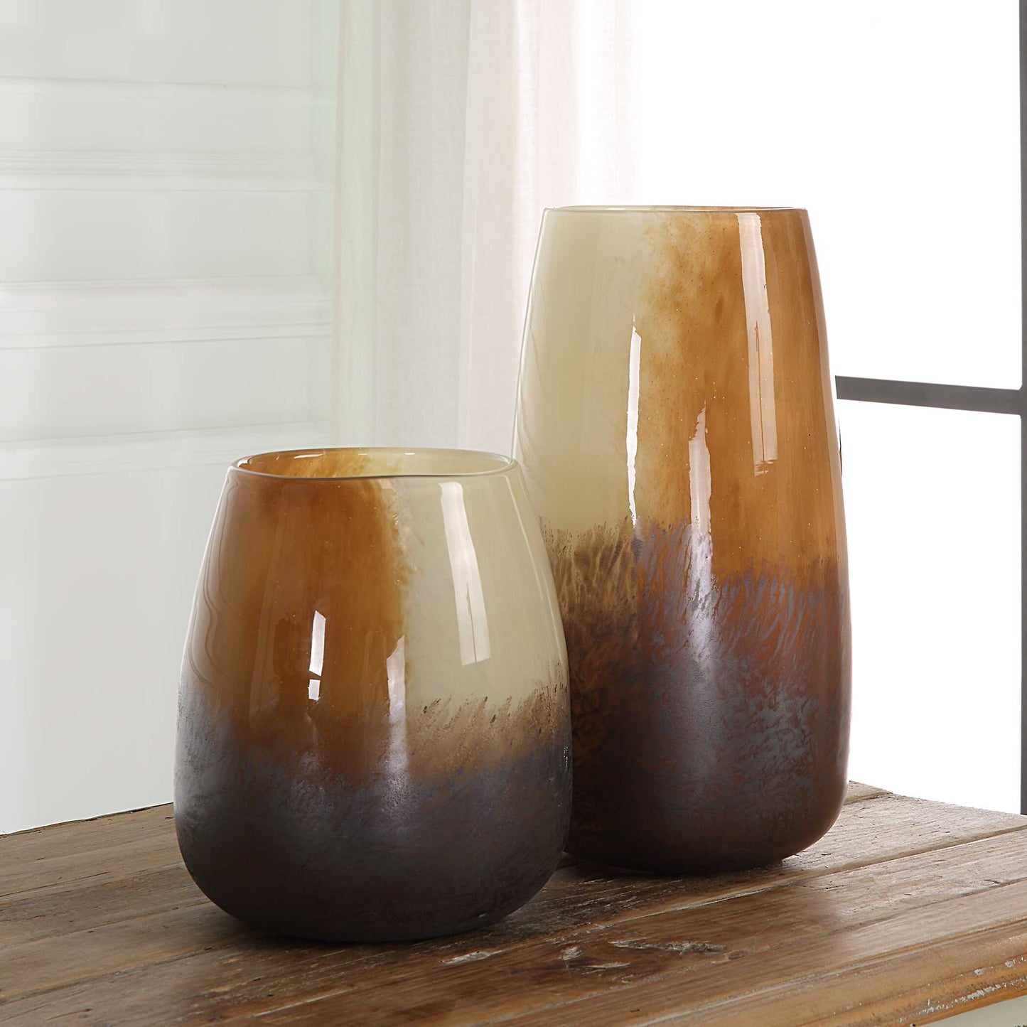 Uttermost Desert Wind Glass Vases Set/2