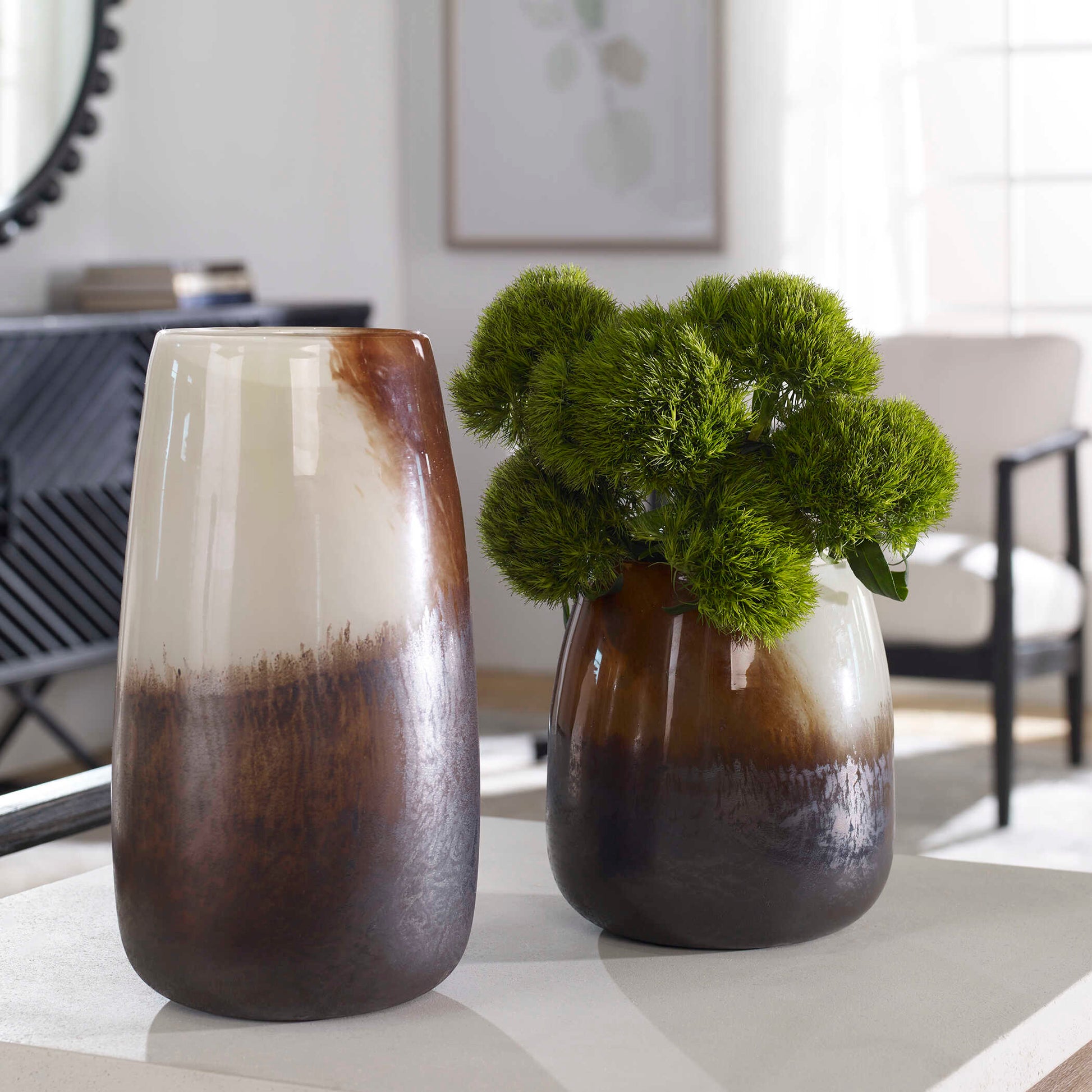 Uttermost Desert Wind Glass Vases Set/2