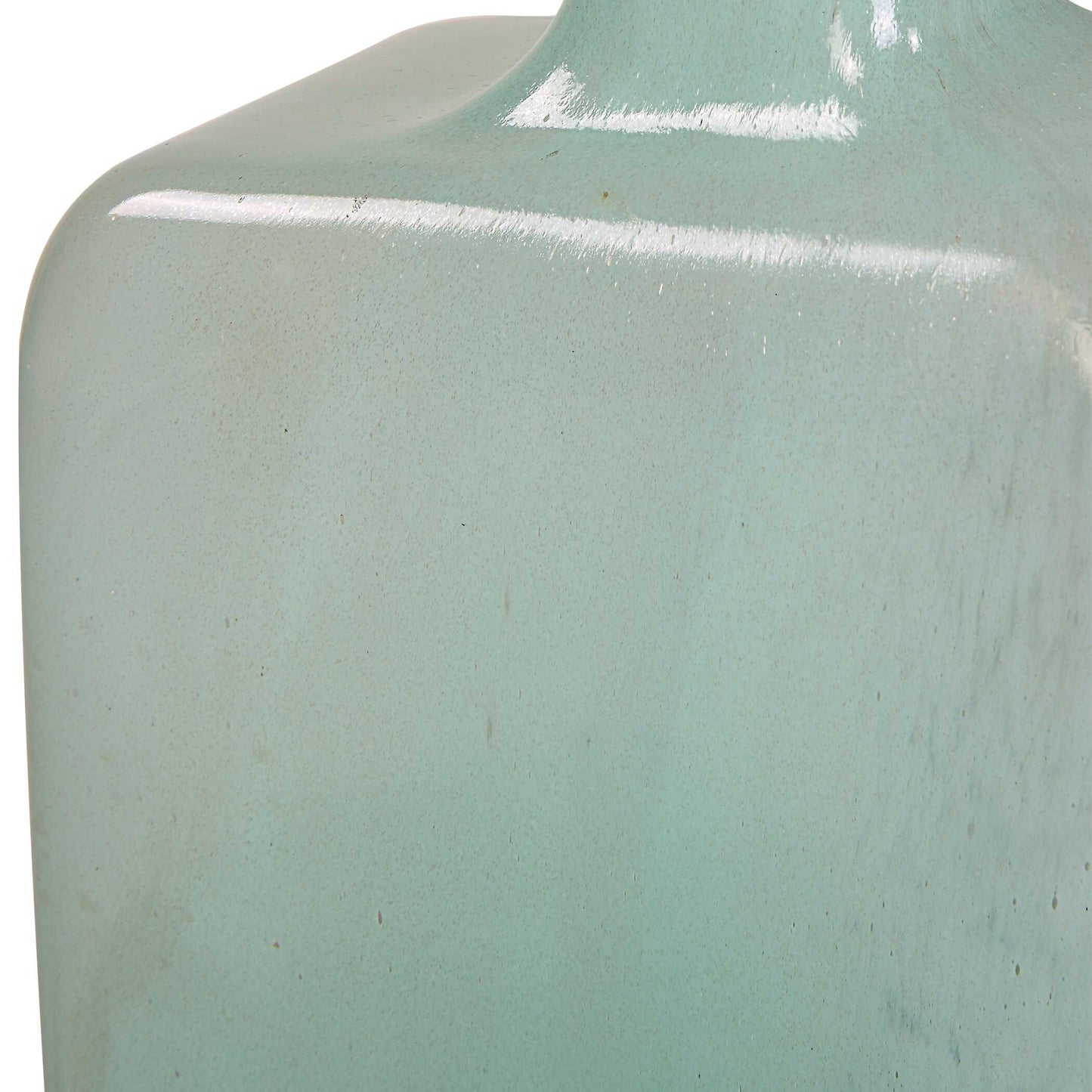 Uttermost Fuze Aqua & Bronze Vases Set Of 2