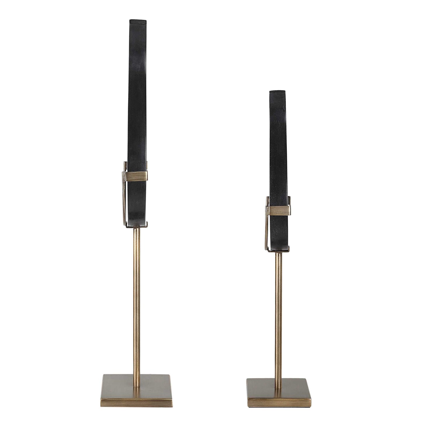 Uttermost Black Flame Sculptures Set/2