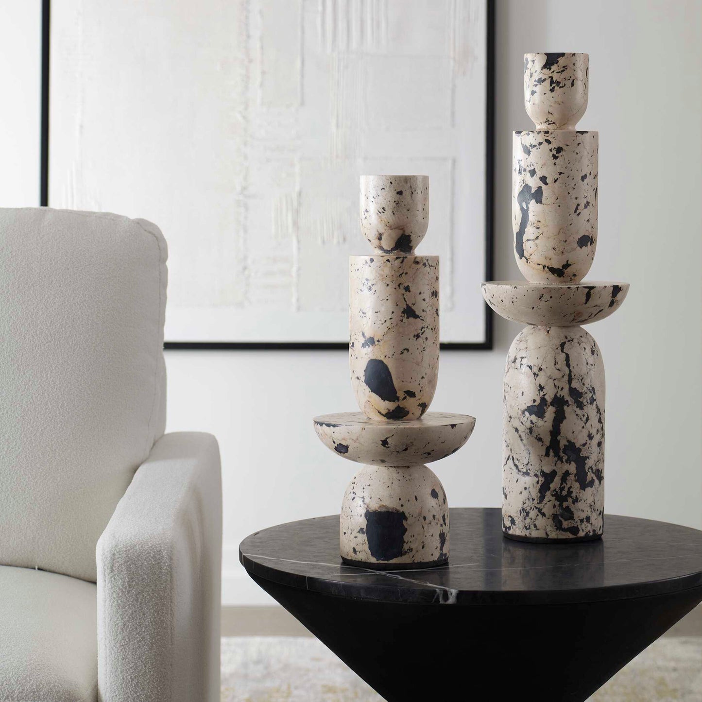 Uttermost Nouveau Tower Sculptures Set/2
