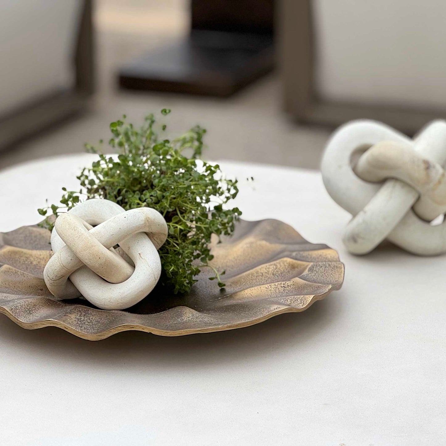 Uttermost Limestone Link Sculptures Set/2