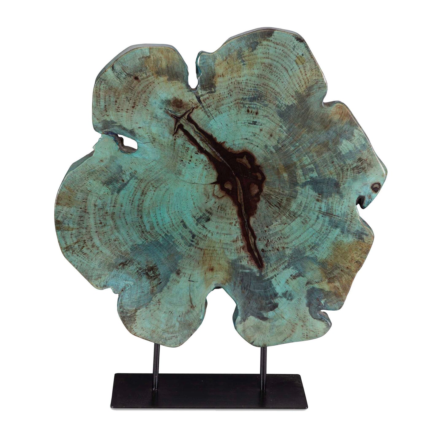Uttermost Bahati Wood Blue Sculpture