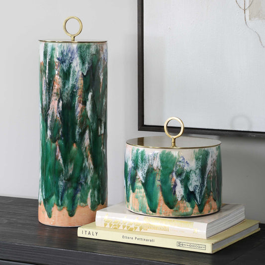 Uttermost Sylvie Ceramic Containers Set/2