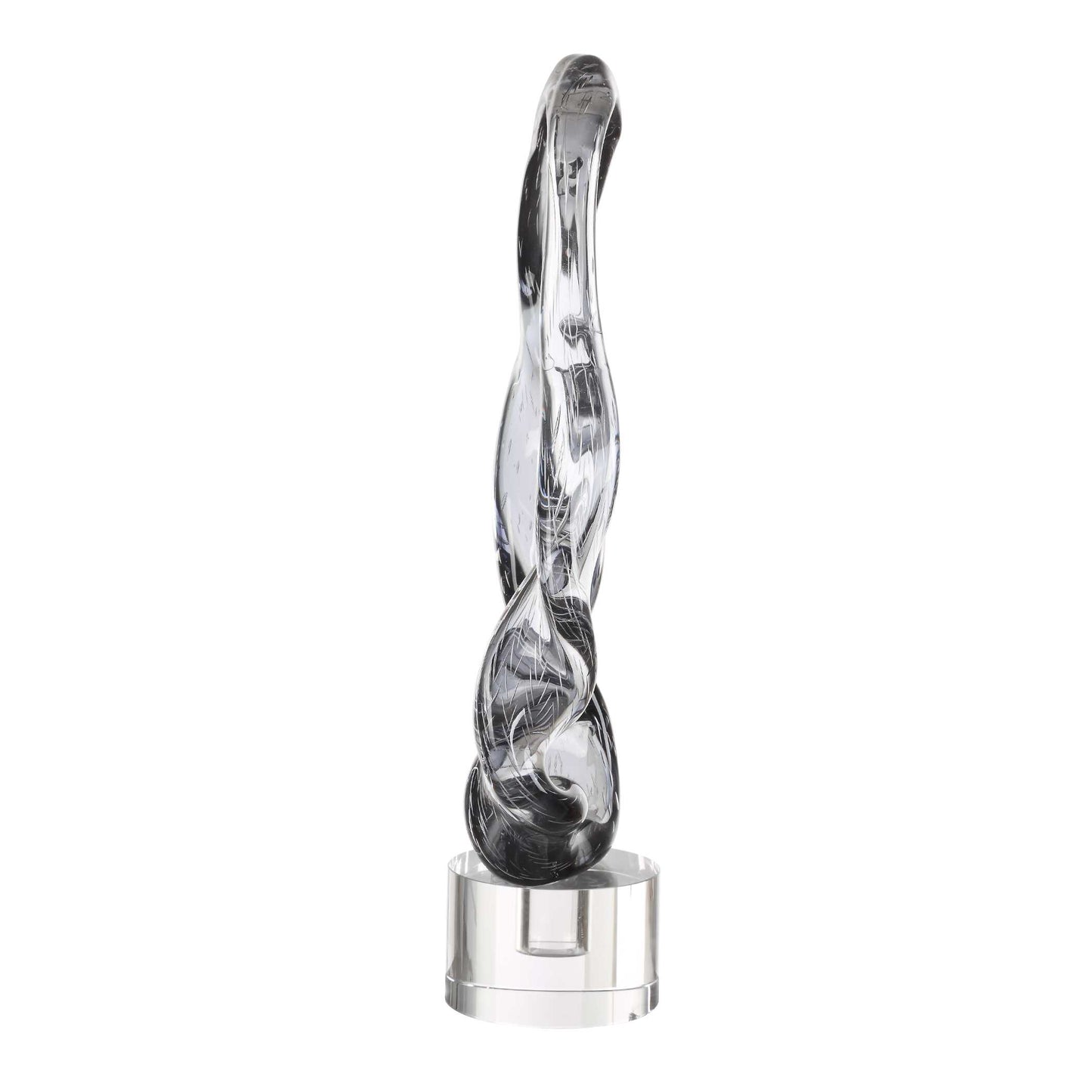Uttermost Luminous Twist Glass Sculpture
