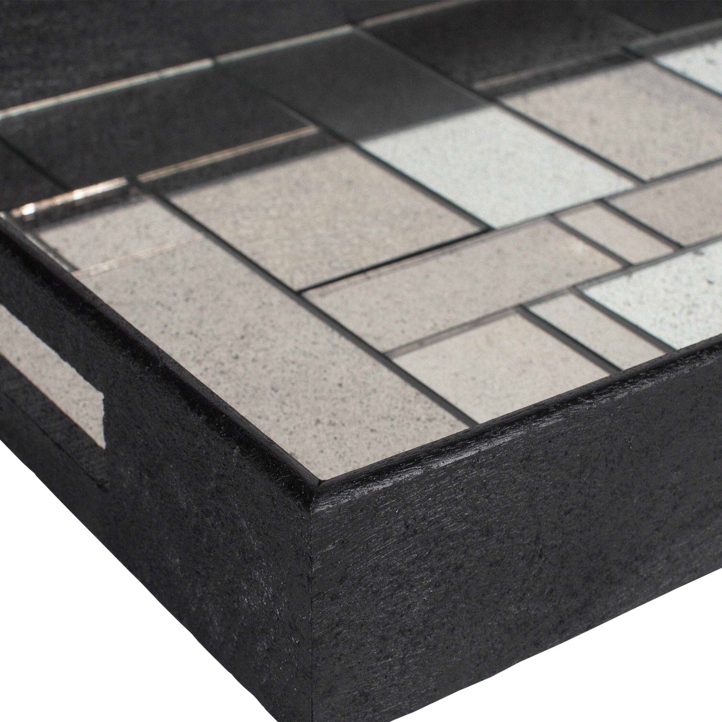 Uttermost Modern Mosaic Antique Mirrored Tray