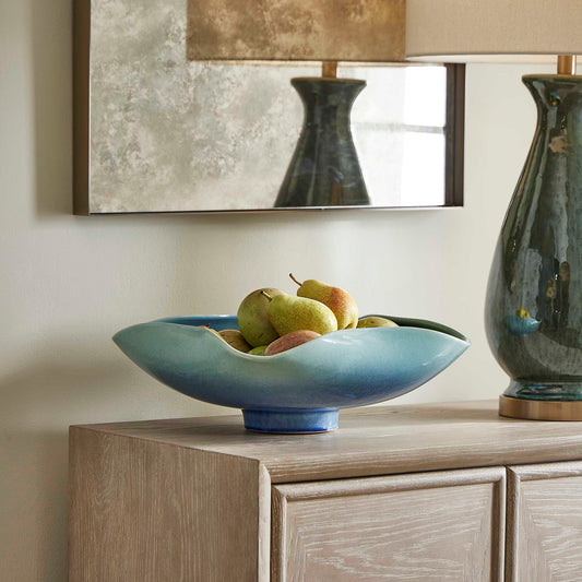Uttermost Blue Lagoon Outdoor Bowl
