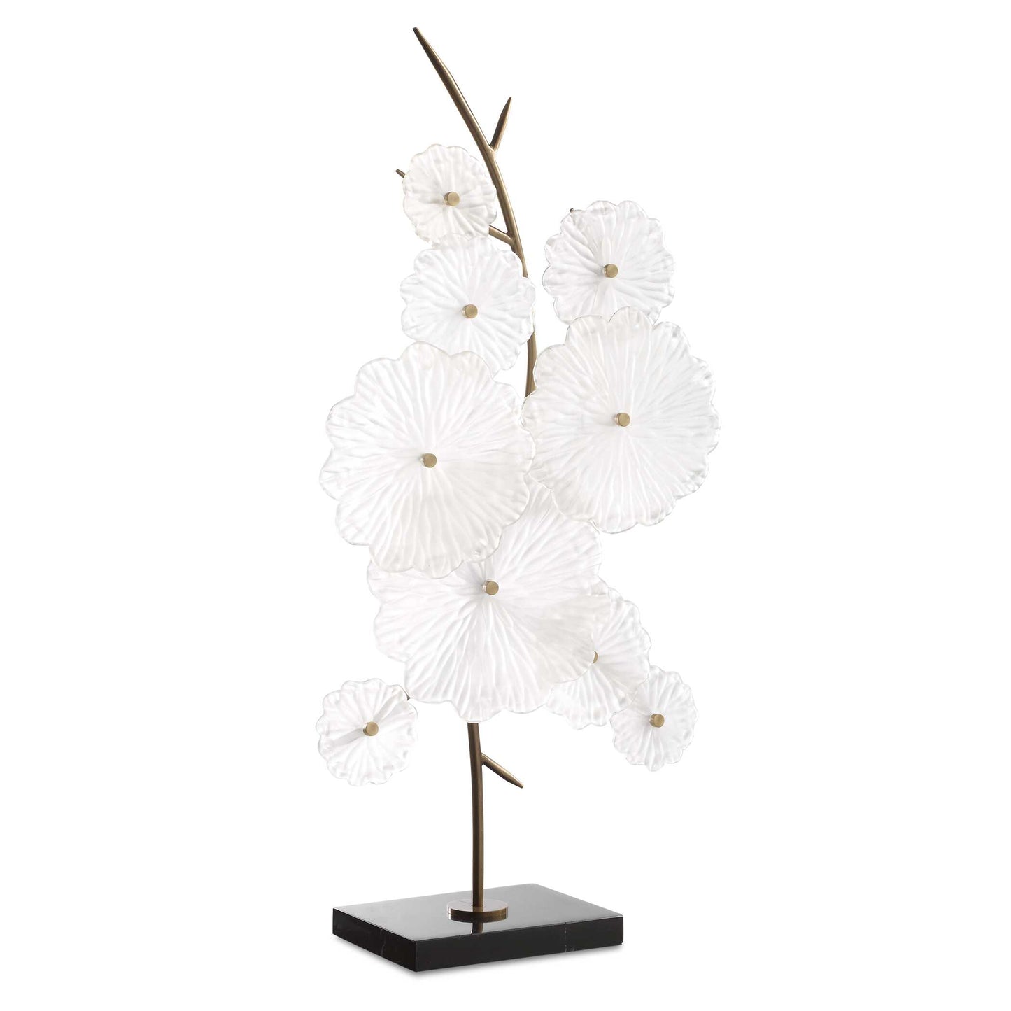 Uttermost Glass Garden Table Sculpture