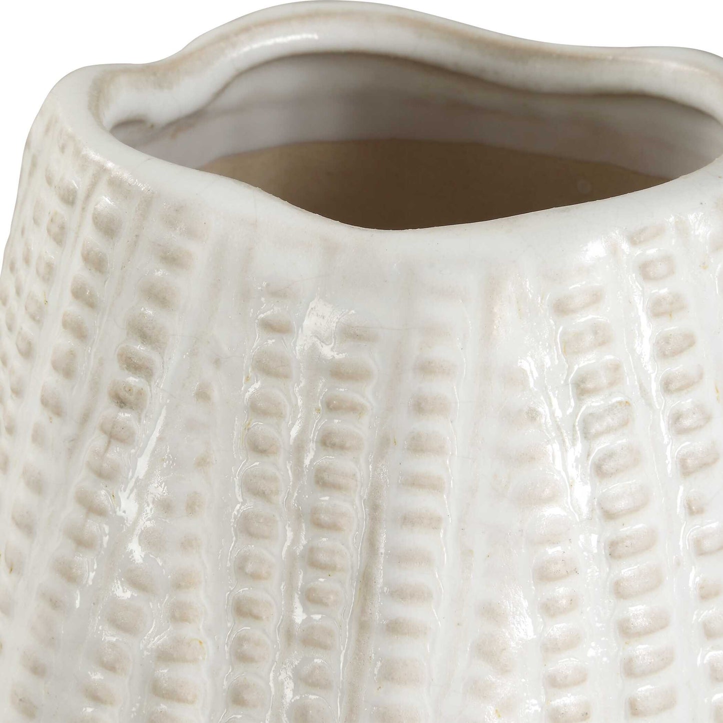 Uttermost Echo Ridge White Vases Set/2