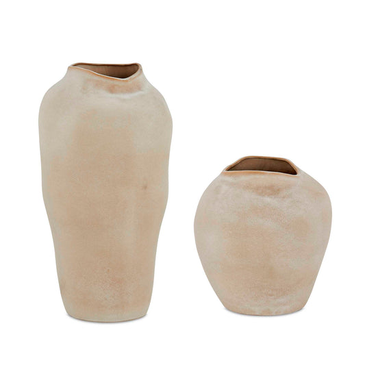 Uttermost Shadow Play Indoor-Outdoor Vases, S/2 - Brown