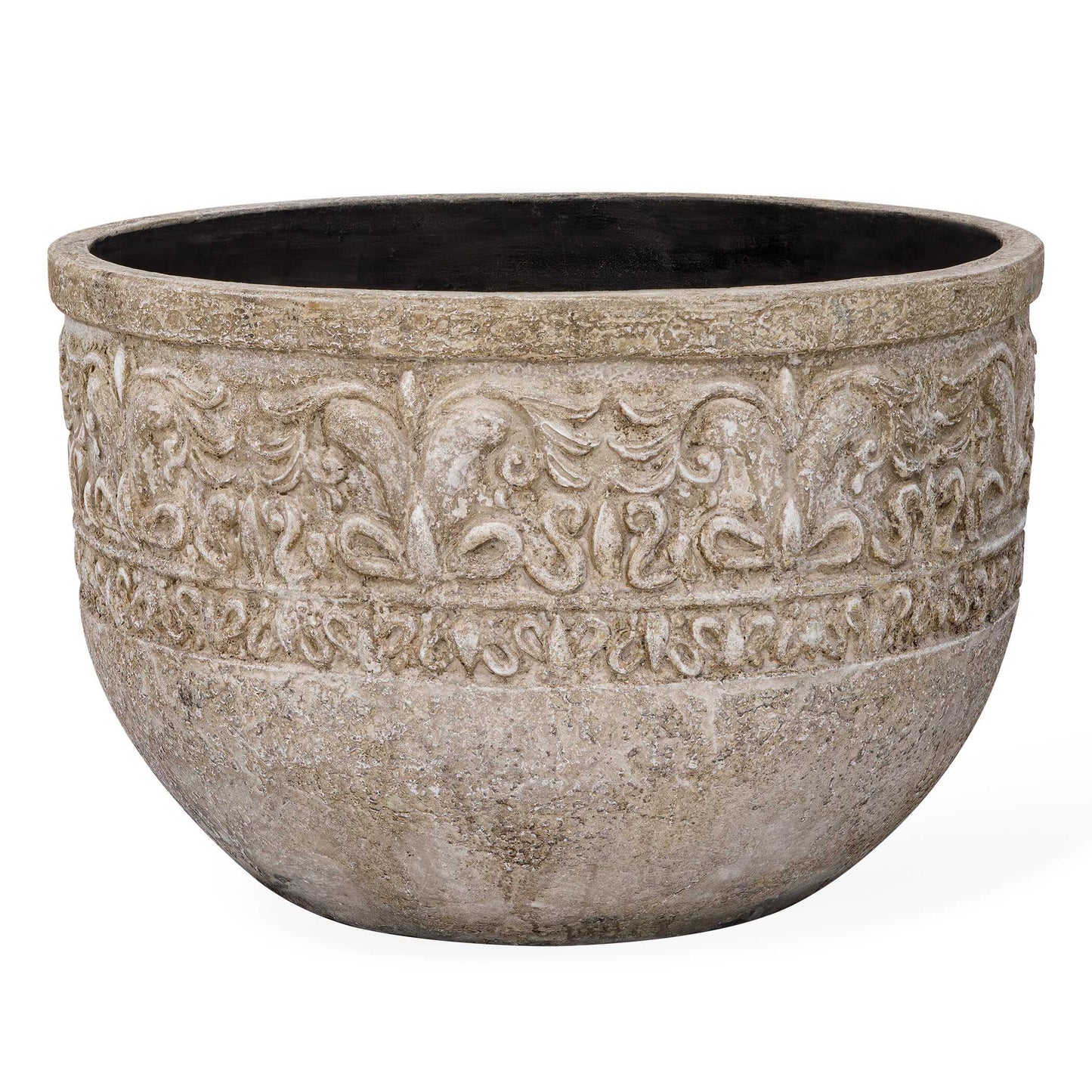 Uttermost Regalia Indoor-Outdoor Stone Planter - Brown