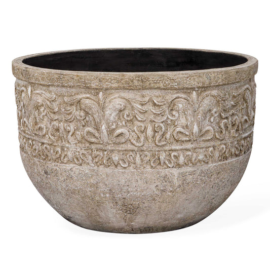 Uttermost Regalia Indoor-Outdoor Stone Planter - Brown