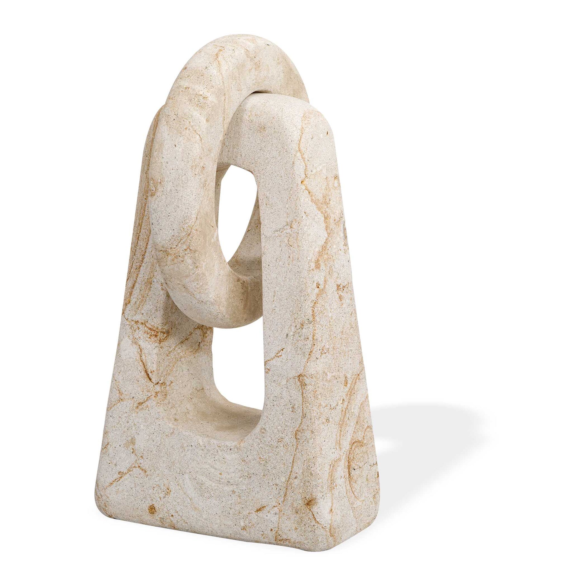 Uttermost Continuum Indoor-Outdoor Stone Sculpture - Brown,White