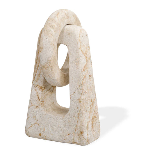 Uttermost Continuum Indoor-Outdoor Stone Sculpture - Brown,White