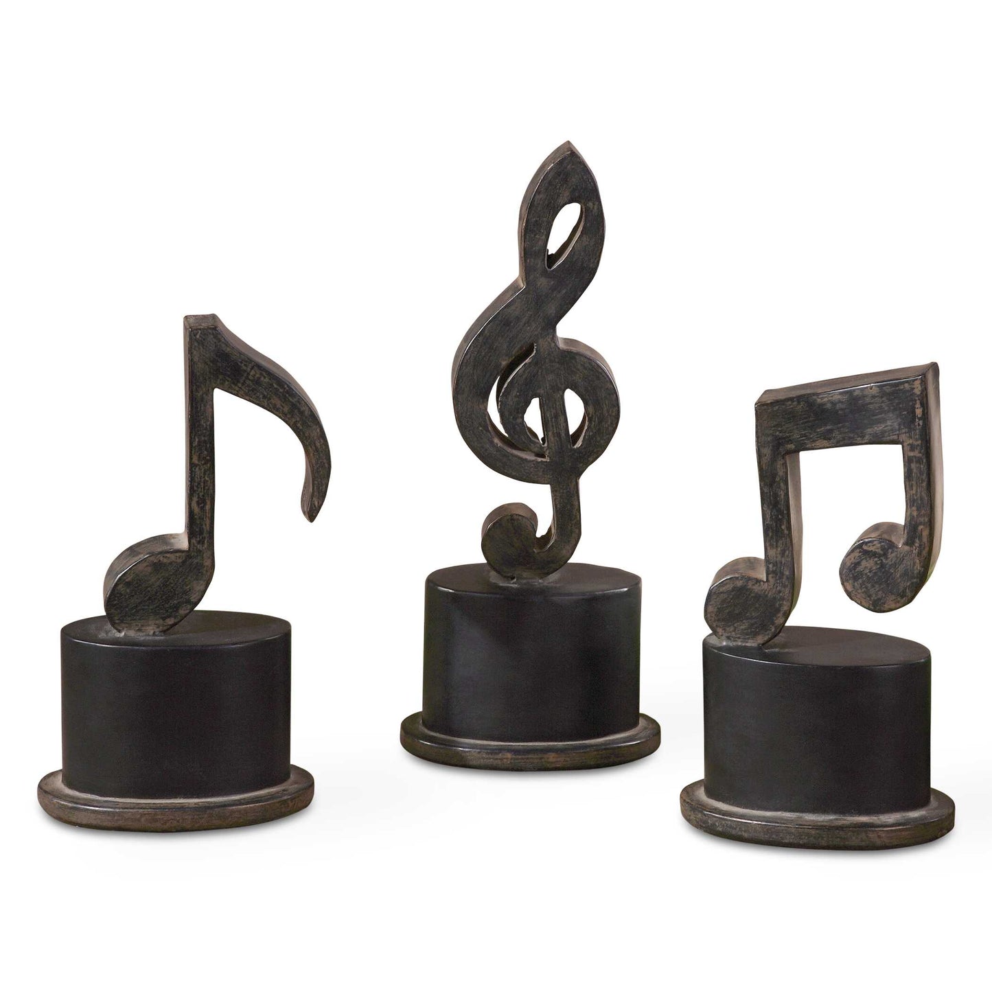 Uttermost Music Notes Metal Figurines Set/3
