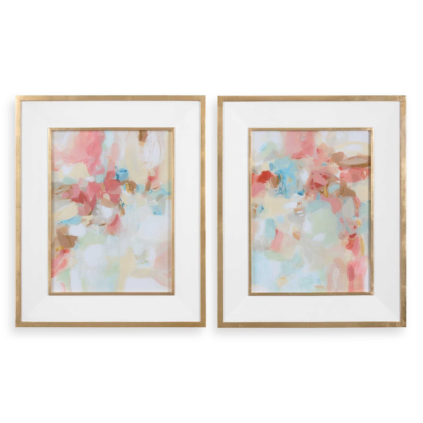 Uttermost A Touch Of Blush And Rosewood Fences Art Set/2