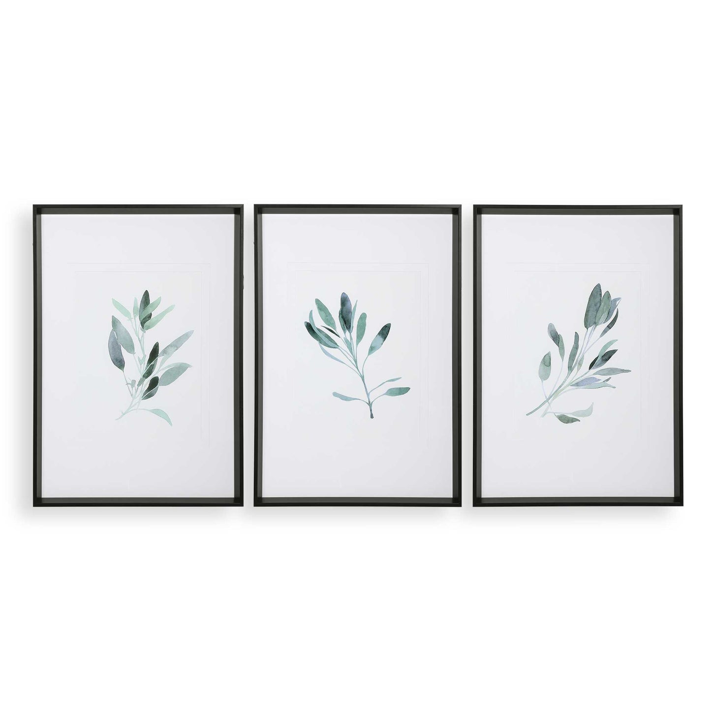 Uttermost Simple Sage Watercolor Prints Set/3