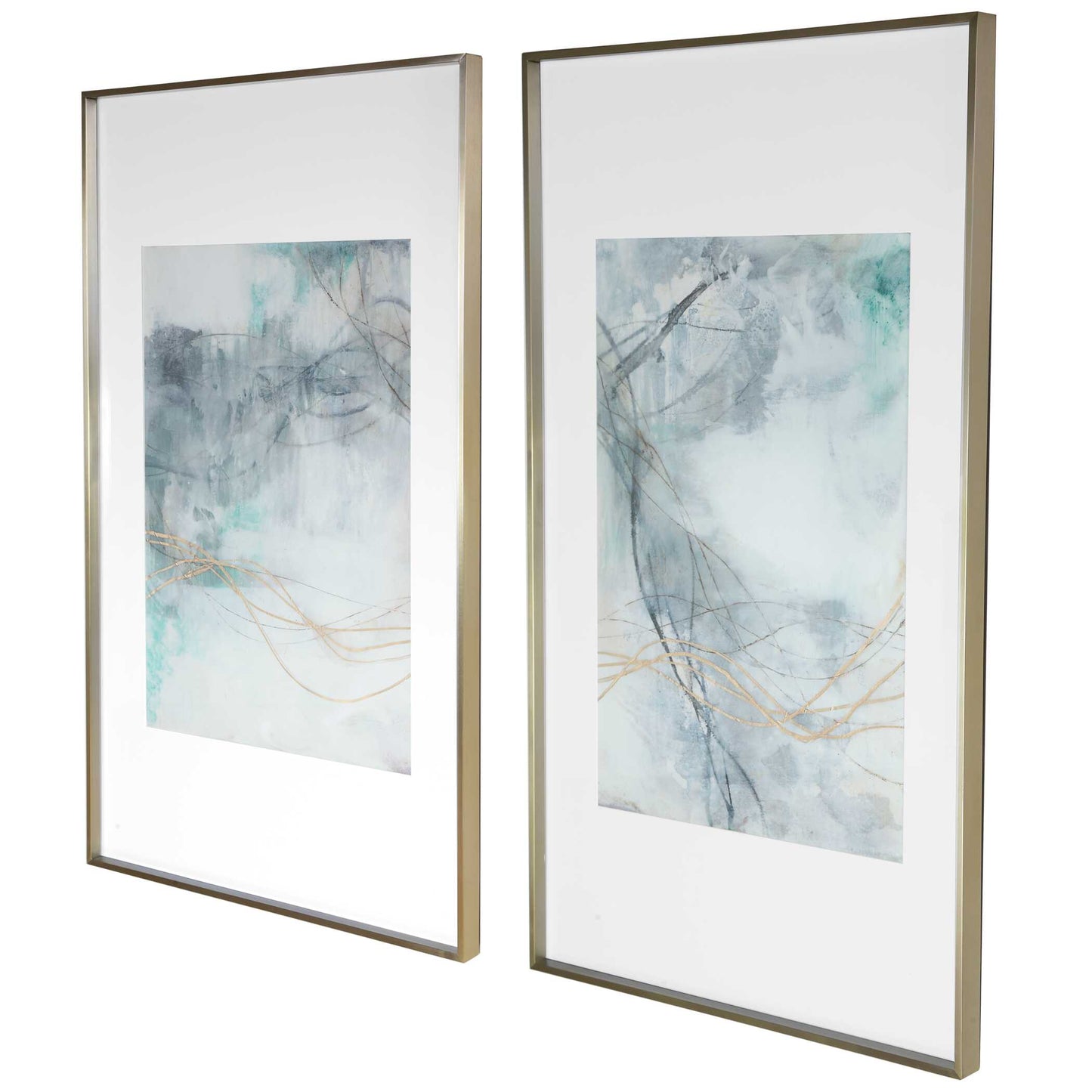 Uttermost Undulating Oro Abstract Prints Set/2