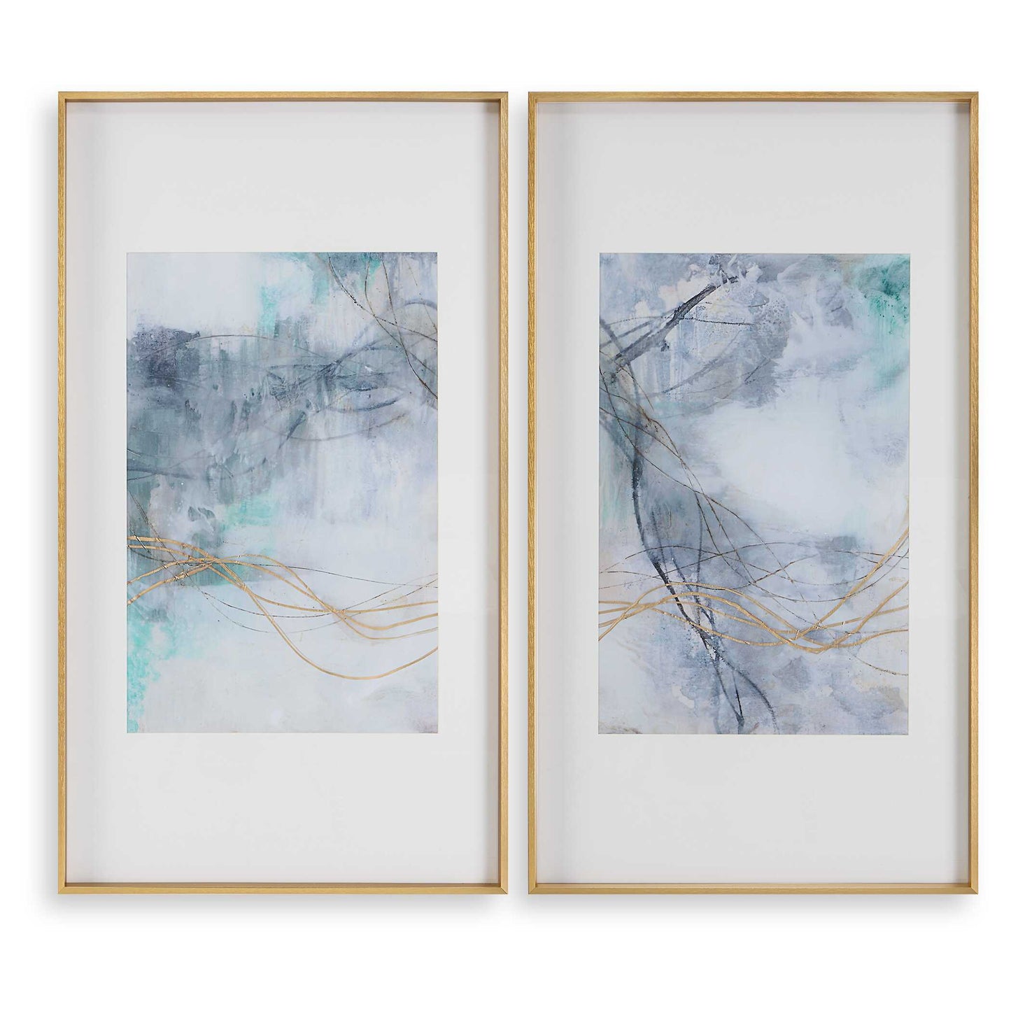 Uttermost Undulating Oro Abstract Prints Set/2