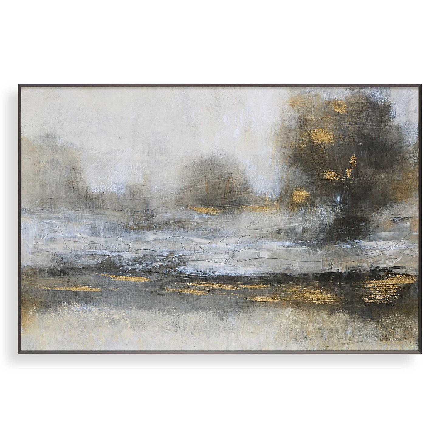 Uttermost Gilt Misty Landscape Framed Print