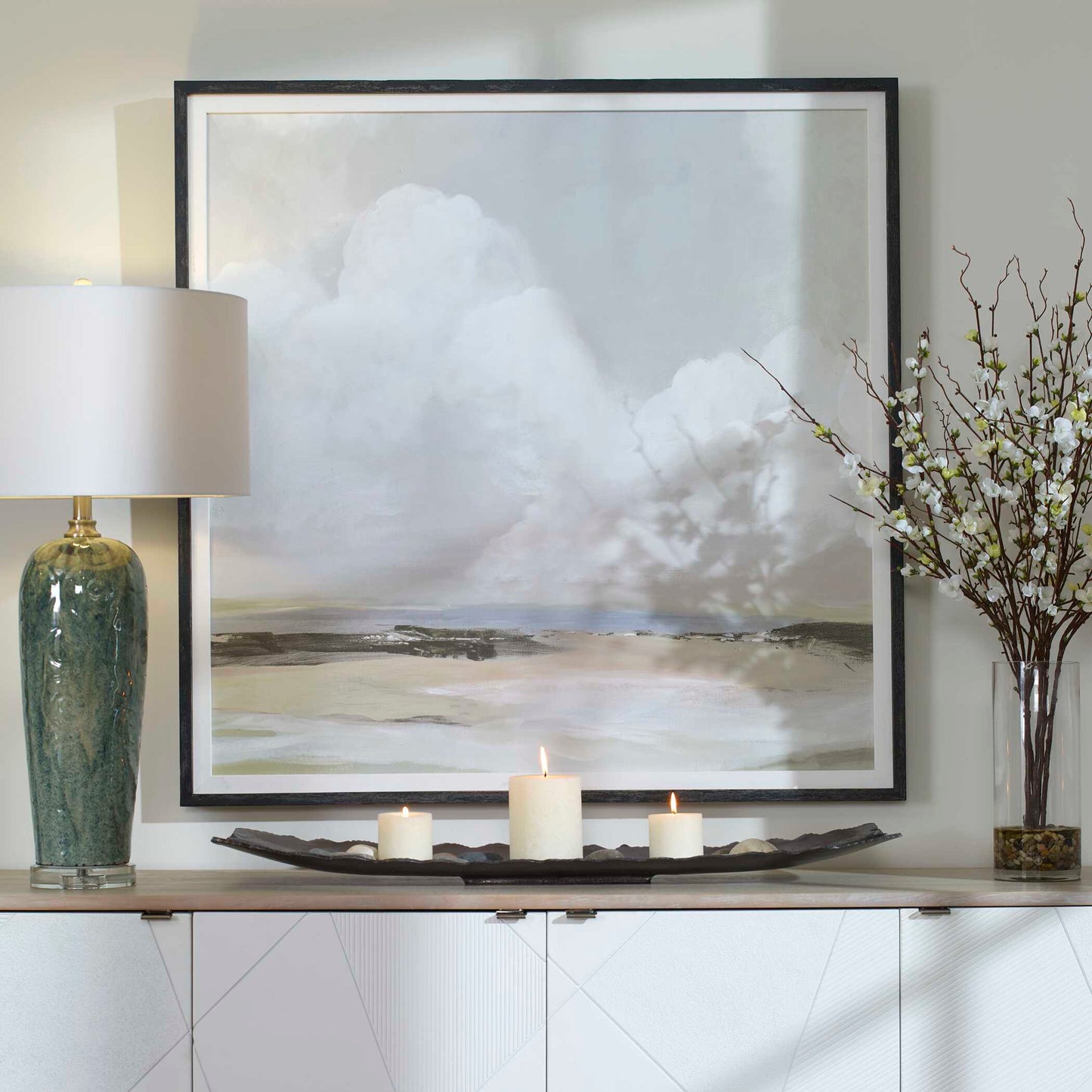 Uttermost Soft Clouds Framed Print