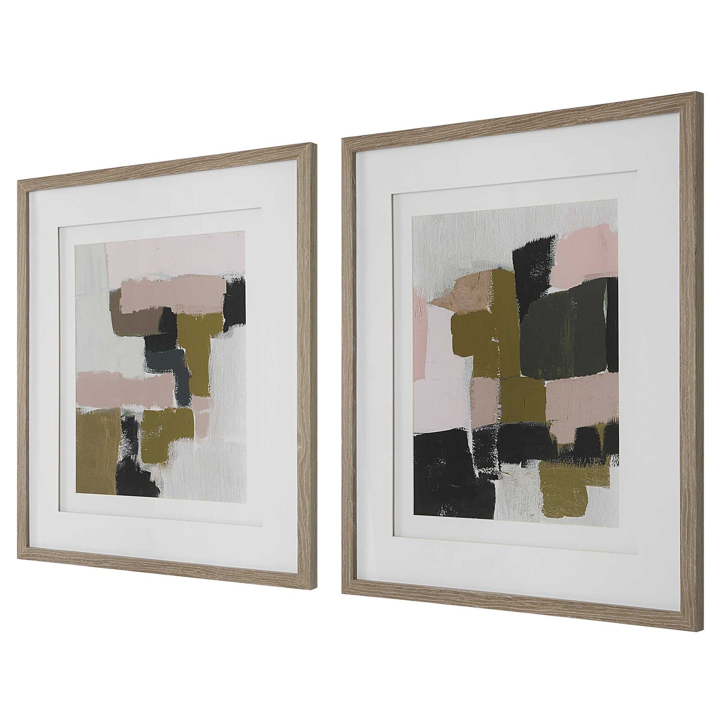 Uttermost Color Block Framed Prints Set/2